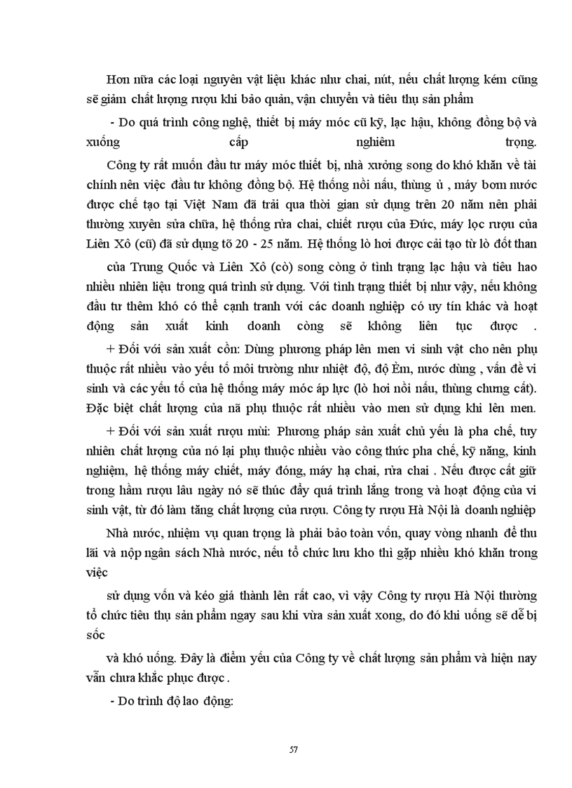 image for page Một số biện pháp nhằm nâng cao chất lượng sản phẩm ở Công ty rượu Hà Nội