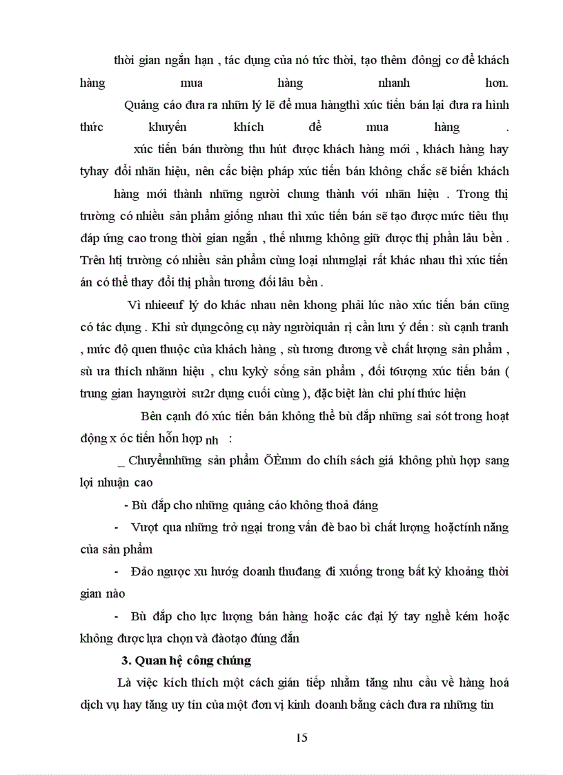 image for page Từ sự phân tích về hoạt động xúc tiến hỗn hợp của công ty để tìm ra những điểm mạnh ,điểm yếu