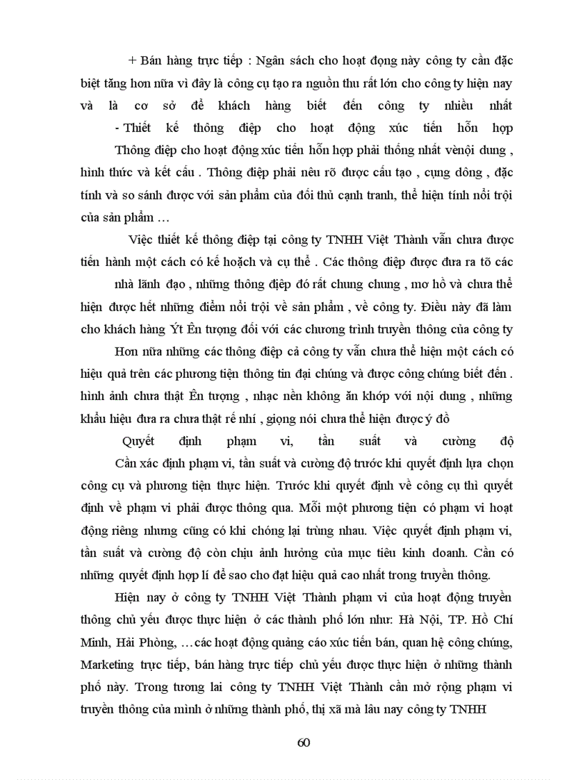 image for page Từ sự phân tích về hoạt động xúc tiến hỗn hợp của công ty để tìm ra những điểm mạnh ,điểm yếu