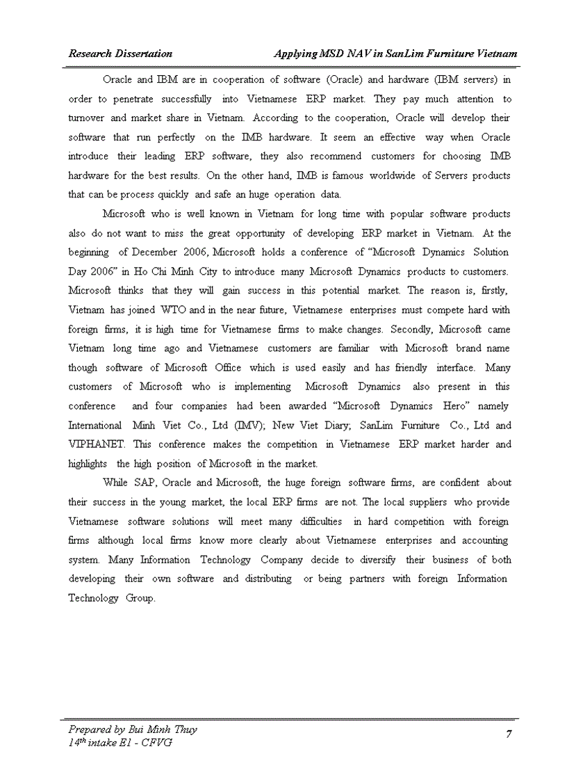 image for page Research Dissertation Applying MSD NAV in SanLim Furniture Vietnam