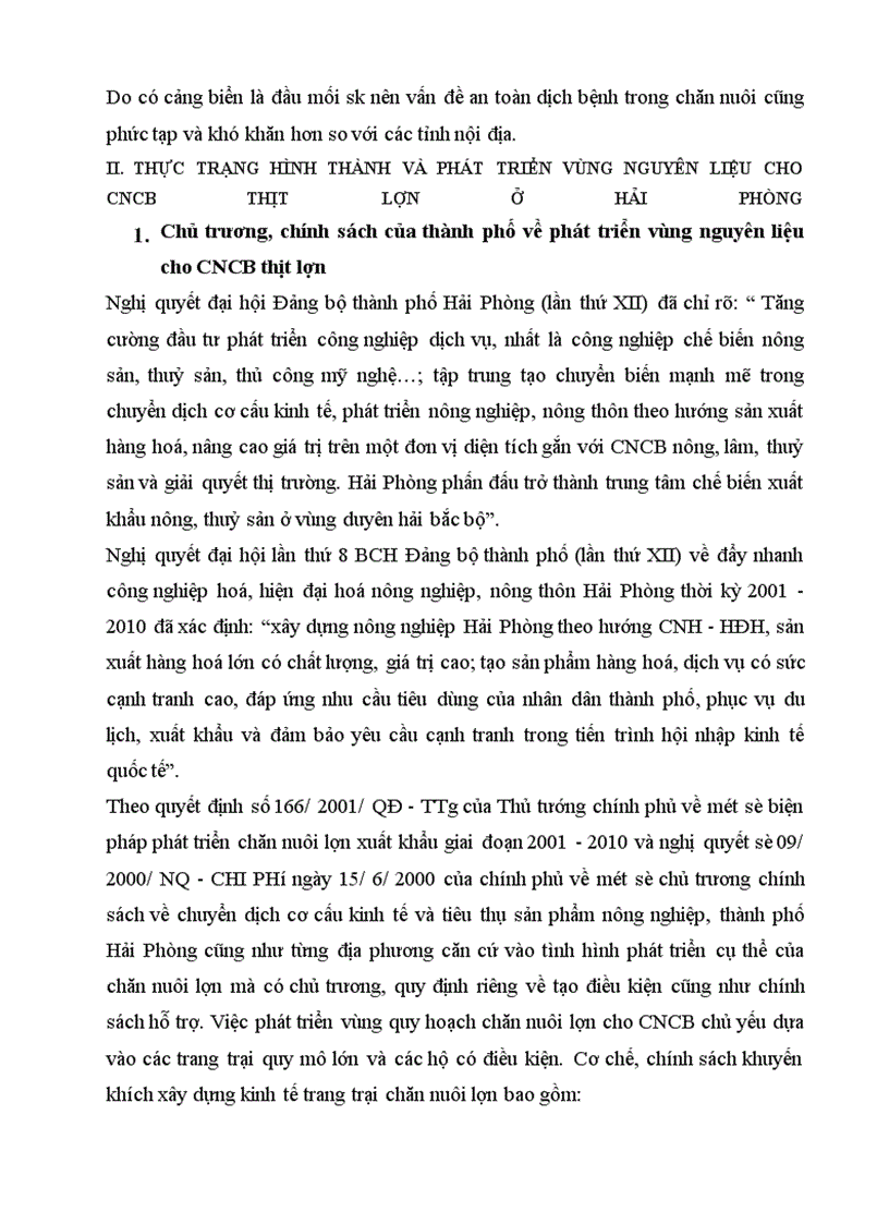 image for page Giải pháp kinh tế nhằm hình thành và phát triển vùng nguyên liệu phục vụ CNCB thịt lợn ở Hải Phòng
