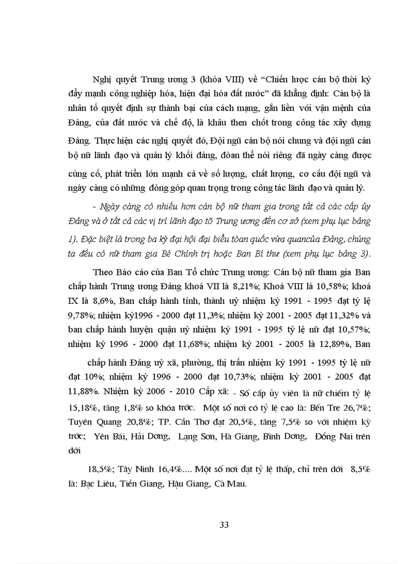 image for page Một số giải pháp xây dựng và phát triển đội ngũ cán bộ nữ lãnh đạo, quản lý khối đảng, đoàn thể