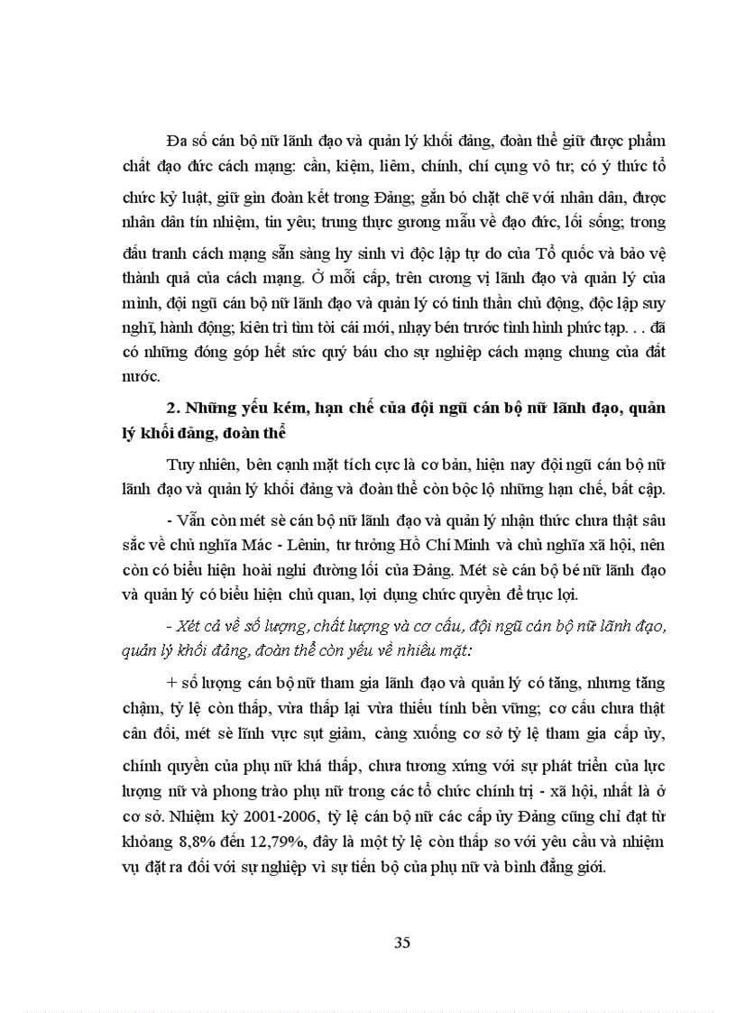 image for page Một số giải pháp xây dựng và phát triển đội ngũ cán bộ nữ lãnh đạo, quản lý khối đảng, đoàn thể