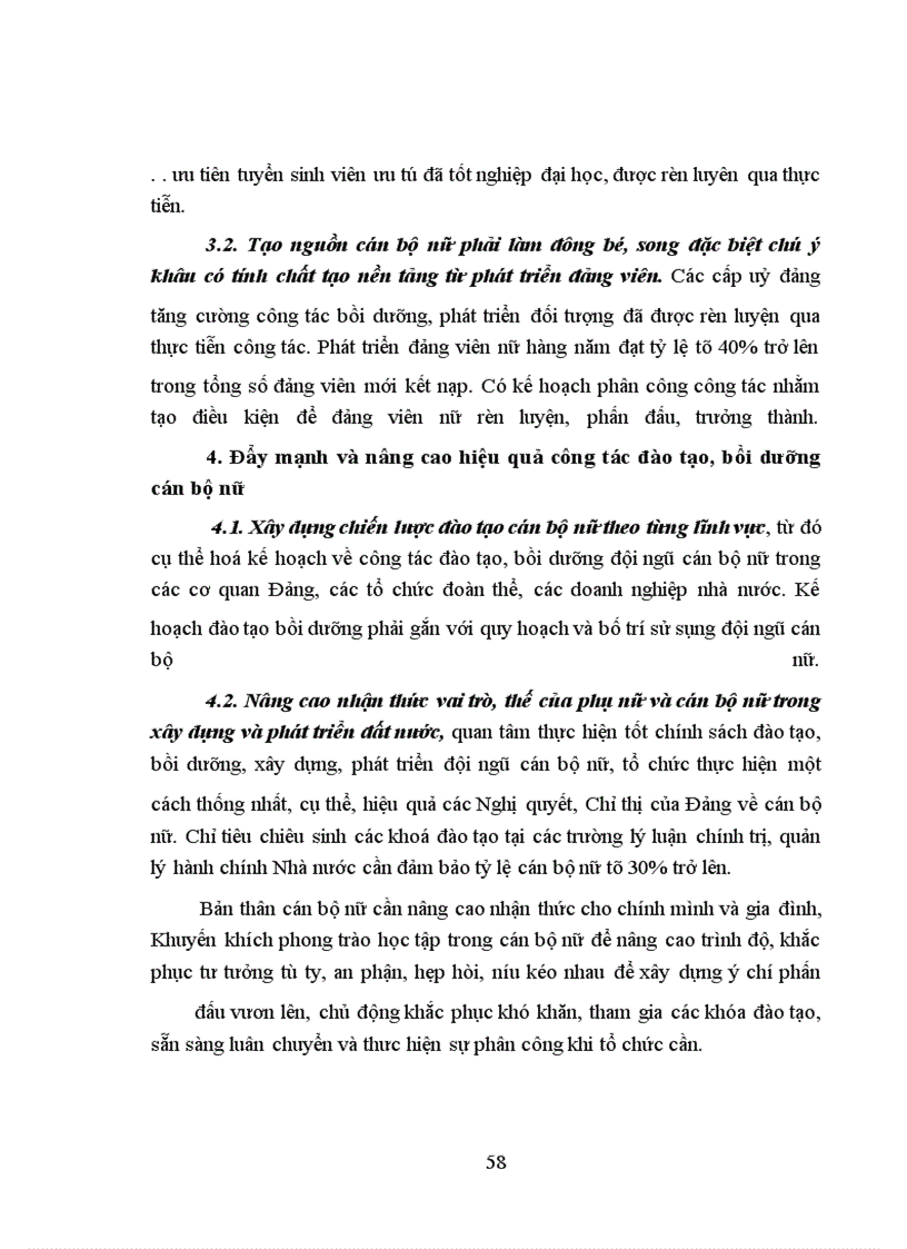 image for page Một số giải pháp xây dựng và phát triển đội ngũ cán bộ nữ lãnh đạo, quản lý khối đảng, đoàn thể