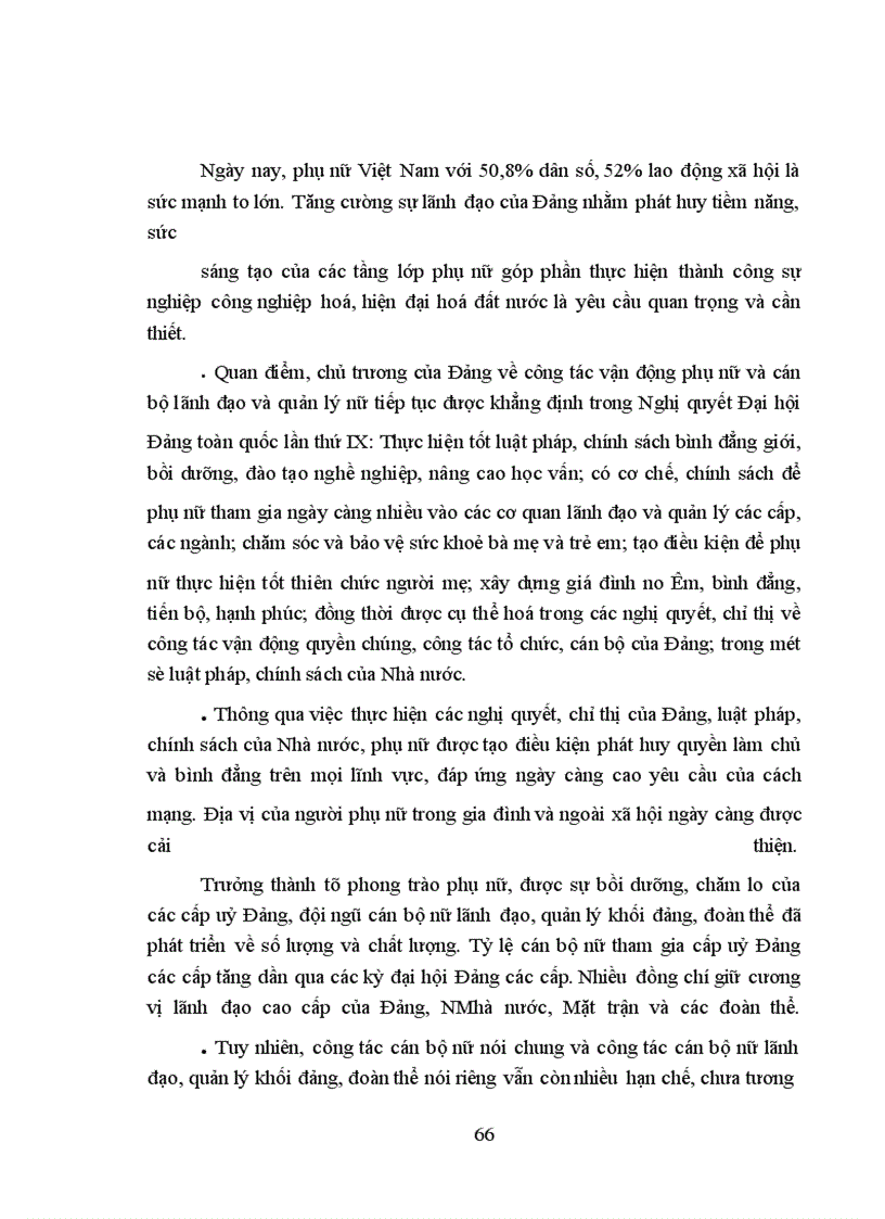 image for page Một số giải pháp xây dựng và phát triển đội ngũ cán bộ nữ lãnh đạo, quản lý khối đảng, đoàn thể