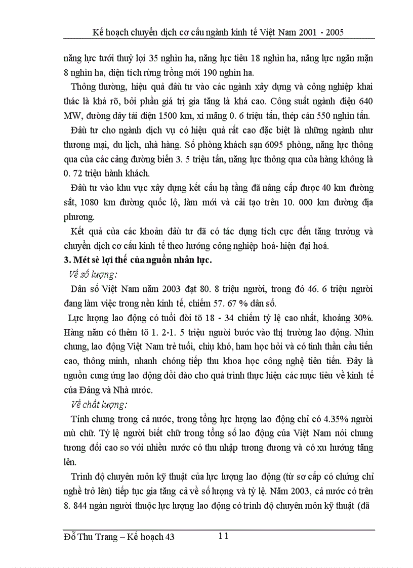 image for page Kế hoạch chuyển dịch cơ cấu ngành và giải pháp cho những năm cuối của thời kỳ 2001-2005