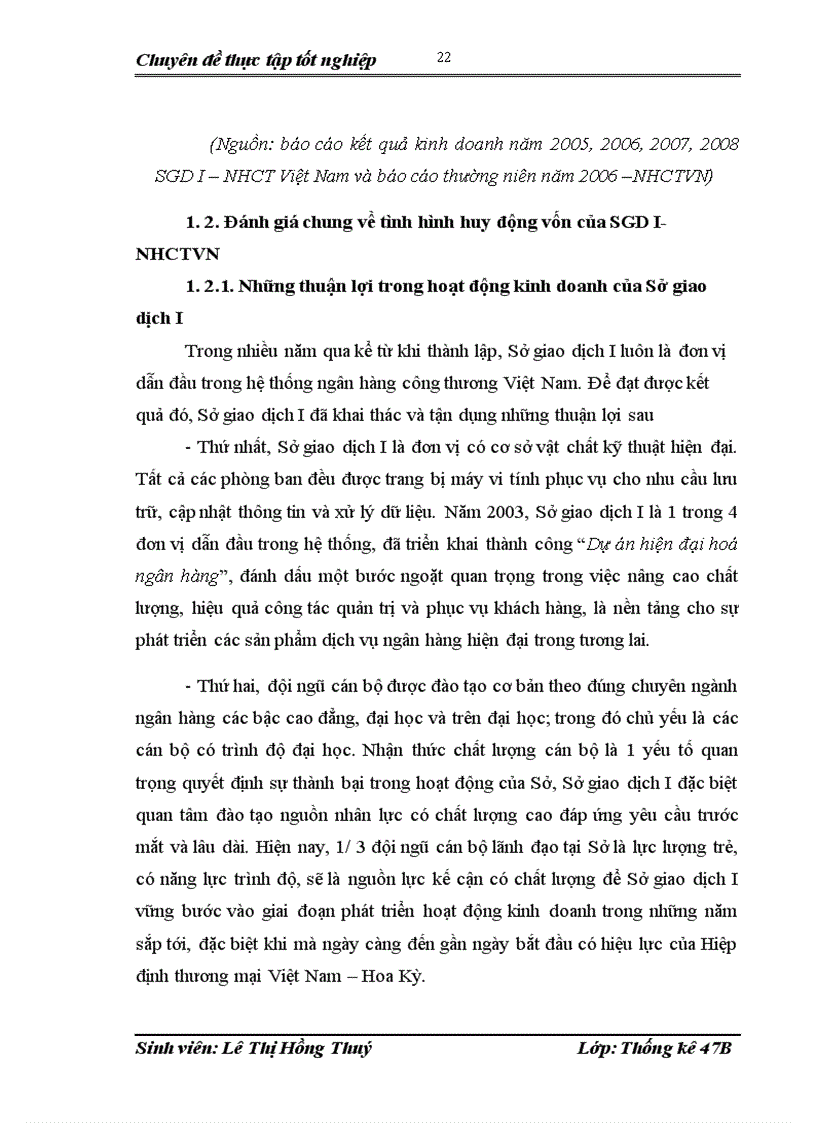 image for page Vận dụng một số phương pháp thống kê phân tích hoạt động huy động vốn của Sở giao dịch I – Ngân hàng Công thương Việt Nam giai đoạn 2000 – 2008