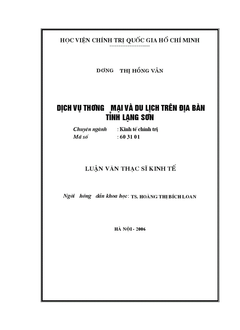 image for page Dịch vụ thương mại và du lịch trên địa bàn tỉnh Lạng Sơn