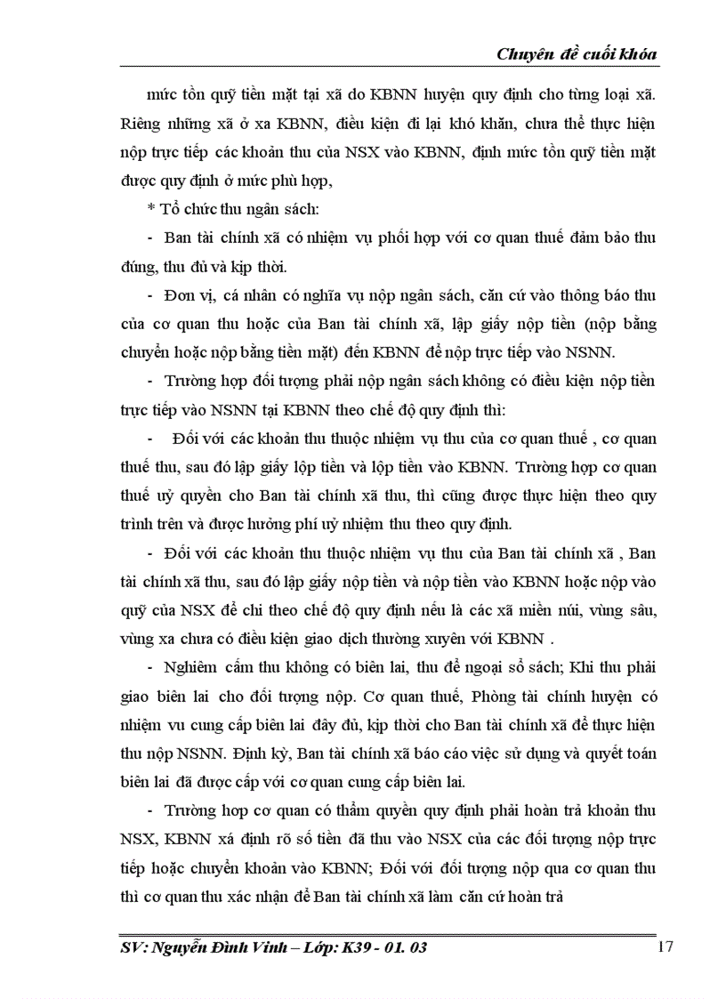 image for page Hoàn thiện công tác quản lý Ngân sách xã trên địa bàn tỉnh Hà Tây trong thời gian tới