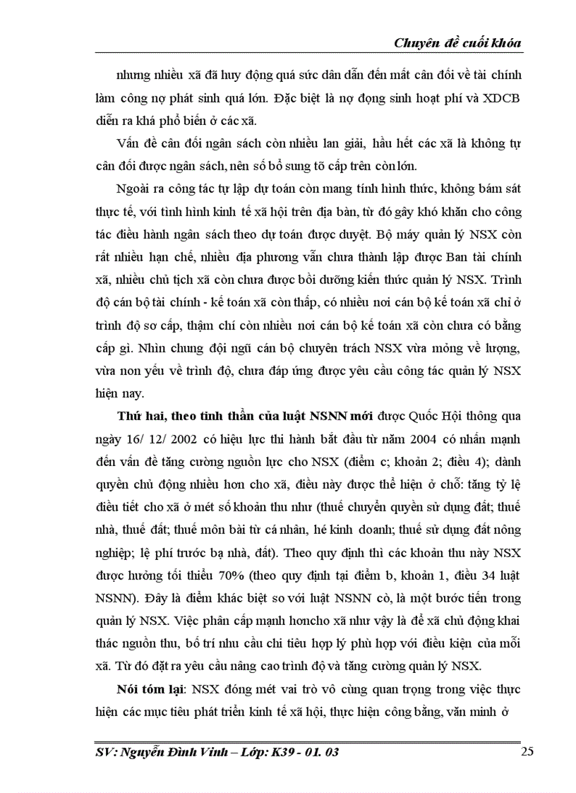 image for page Hoàn thiện công tác quản lý Ngân sách xã trên địa bàn tỉnh Hà Tây trong thời gian tới