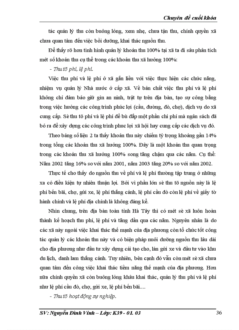 image for page Hoàn thiện công tác quản lý Ngân sách xã trên địa bàn tỉnh Hà Tây trong thời gian tới