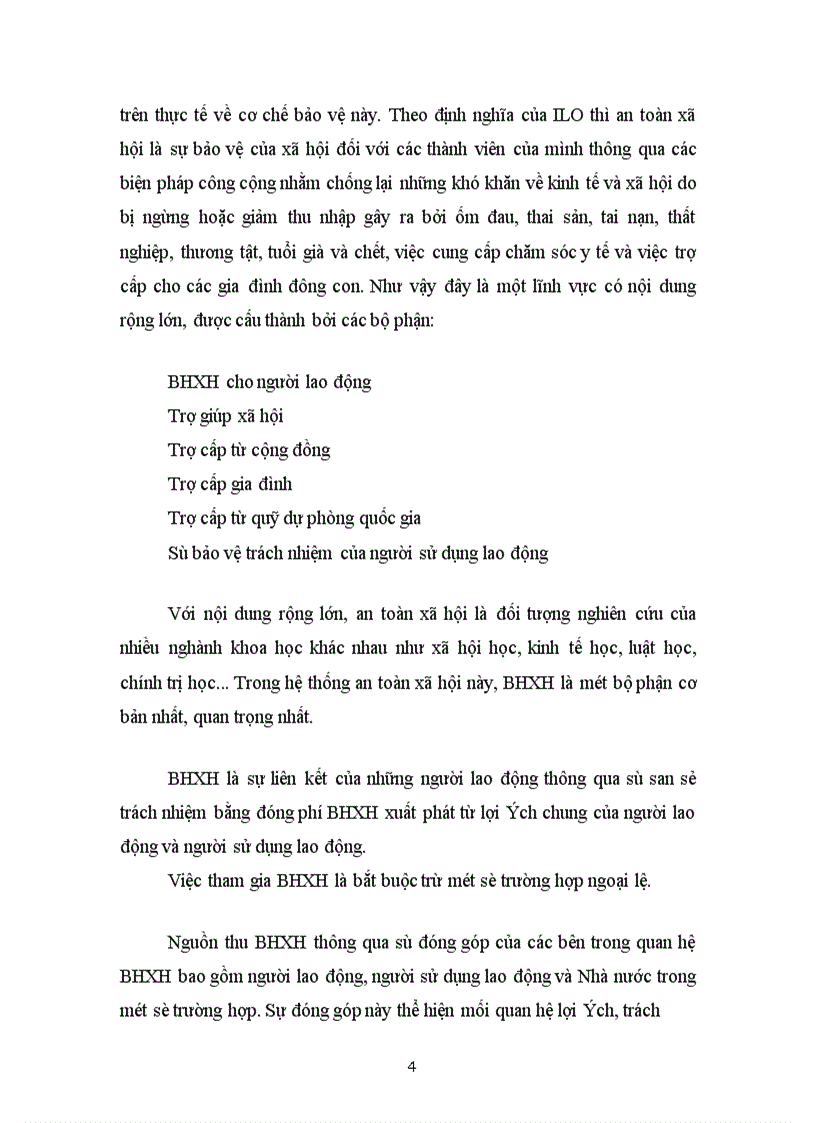 image for page Nội dung và ý nghĩa của chế độ bảo hiểm xã hội. Tình hình thi hành chế độ bảo hiểm xã hội tại một doanh nghiệp