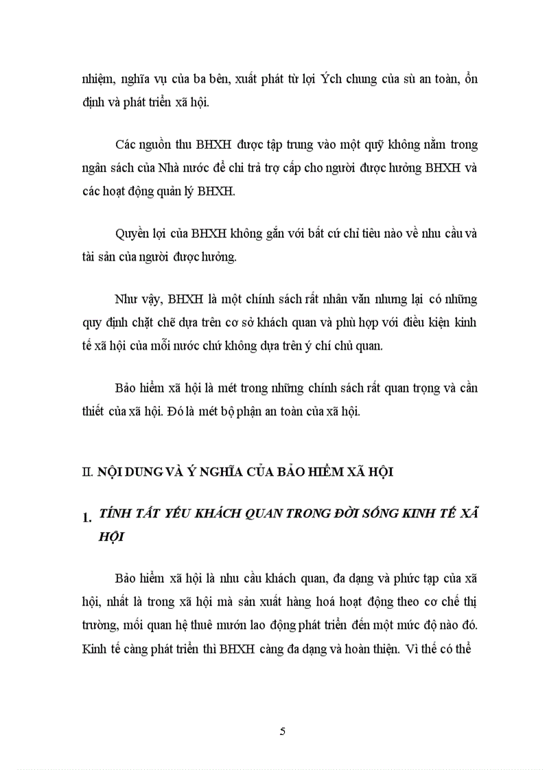 image for page Nội dung và ý nghĩa của chế độ bảo hiểm xã hội. Tình hình thi hành chế độ bảo hiểm xã hội tại một doanh nghiệp