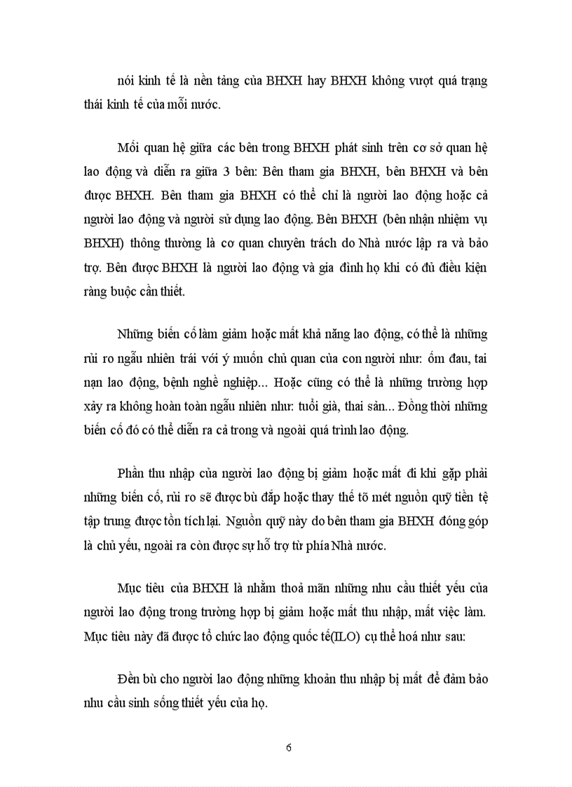 image for page Nội dung và ý nghĩa của chế độ bảo hiểm xã hội. Tình hình thi hành chế độ bảo hiểm xã hội tại một doanh nghiệp