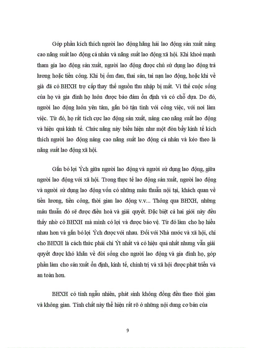 image for page Nội dung và ý nghĩa của chế độ bảo hiểm xã hội. Tình hình thi hành chế độ bảo hiểm xã hội tại một doanh nghiệp