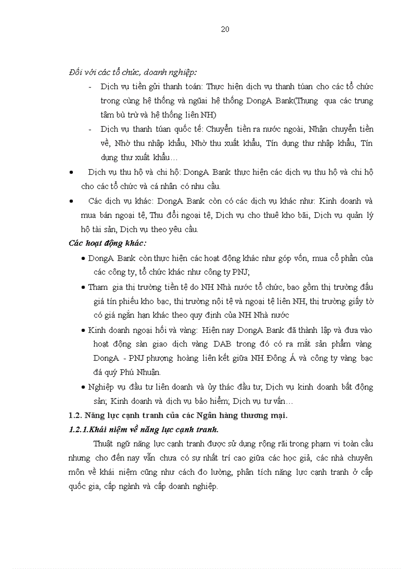 image for page Nâng cao năng lực cạnh tranh của Ngân hàng Đông Á trong tiến trình hội nhập kinh tế quốc tế
