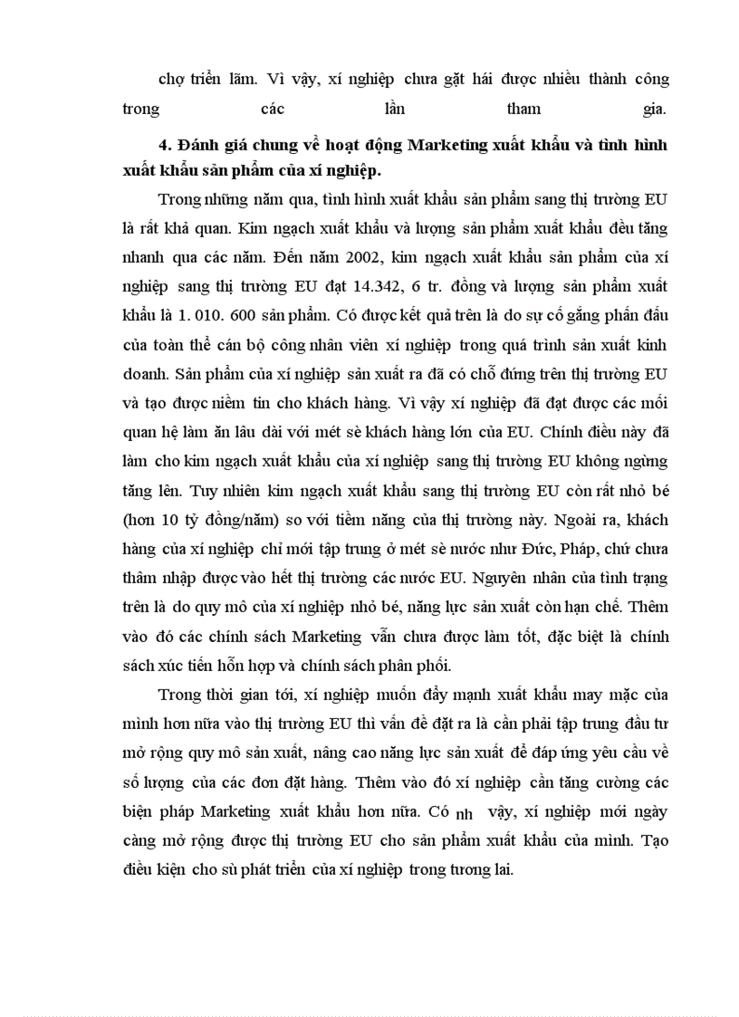 image for page Giải pháp Marketing đẩy mạnh xuất khẩu sản phẩm may mặc sang thị trường EU của Xí nghiệp may xuất khẩu Lạc Trung