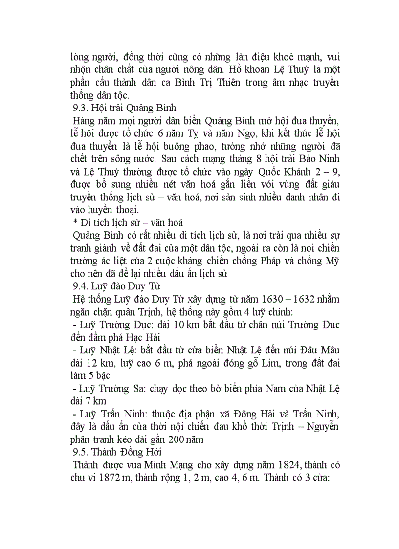 image for page Điều Kiện Phát Triển Và Khả Năng Khai Thác Tài Nguyên Du Lịch Ở Quảng Bình