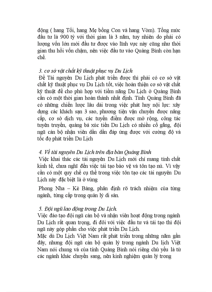 image for page Điều Kiện Phát Triển Và Khả Năng Khai Thác Tài Nguyên Du Lịch Ở Quảng Bình