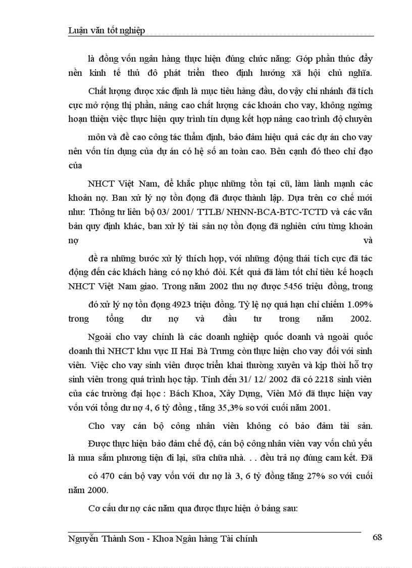 image for page Giải pháp nâng cao chất lượng tín dụng ngắn hạn tại chi nhánh NHCTII-HBT