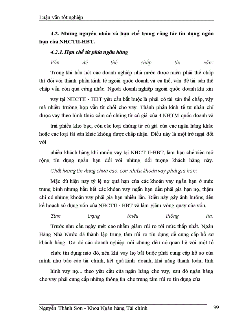 image for page Giải pháp nâng cao chất lượng tín dụng ngắn hạn tại chi nhánh NHCTII-HBT