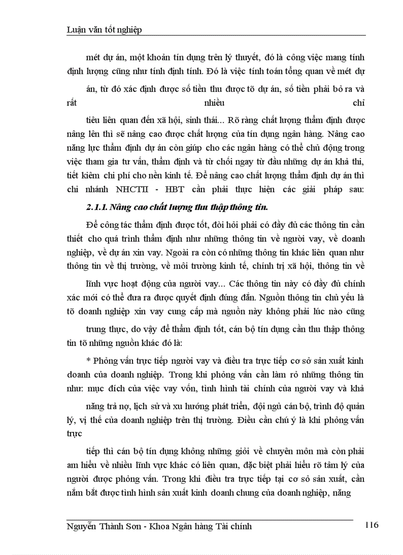 image for page Giải pháp nâng cao chất lượng tín dụng ngắn hạn tại chi nhánh NHCTII-HBT