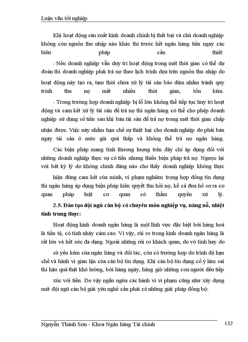 image for page Giải pháp nâng cao chất lượng tín dụng ngắn hạn tại chi nhánh NHCTII-HBT