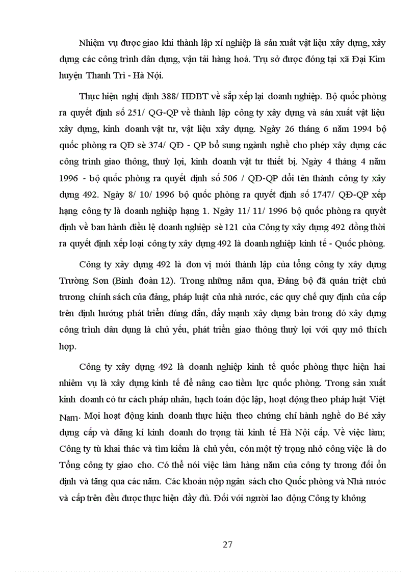 image for page Hướng hoàn thiện công tác tổ chức hạch toán chí phí sản xuất và tính giá thành sản phâm xây lắp ở Công ty xây dựng 492