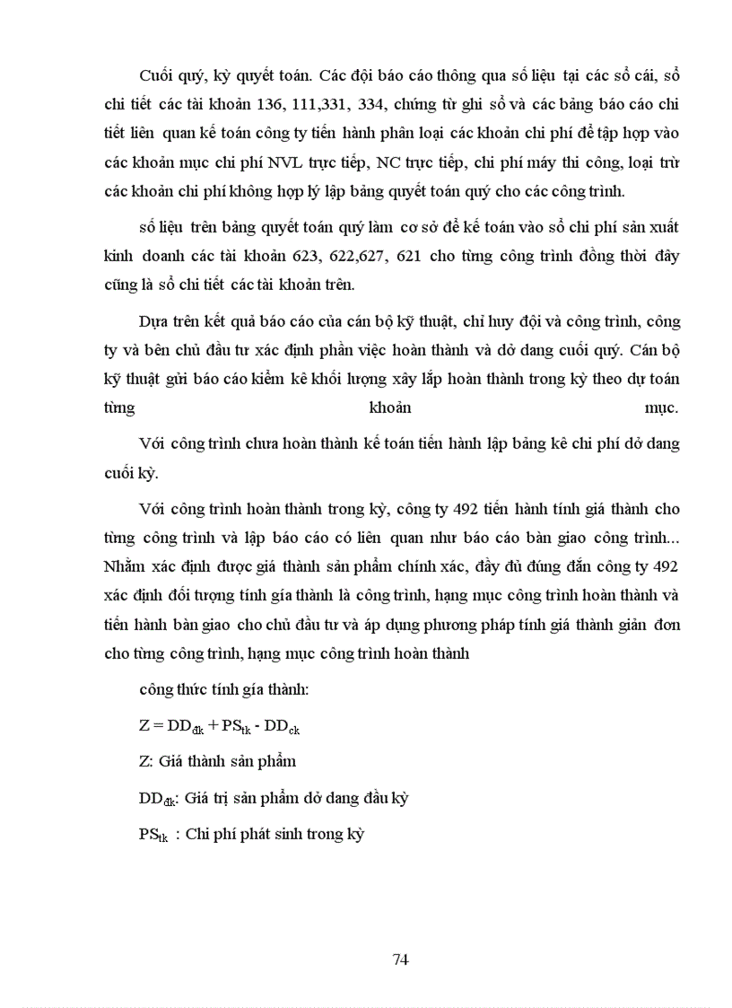 image for page Hướng hoàn thiện công tác tổ chức hạch toán chí phí sản xuất và tính giá thành sản phâm xây lắp ở Công ty xây dựng 492