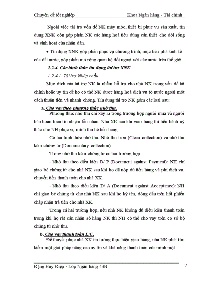 image for page Một số giải pháp nhằm mở rộng hoạt động tín dụng tài trợ xuất nhập khẩu tại ngân hàng TMCP XNK Việt Nam chi nhánh Hà Nội