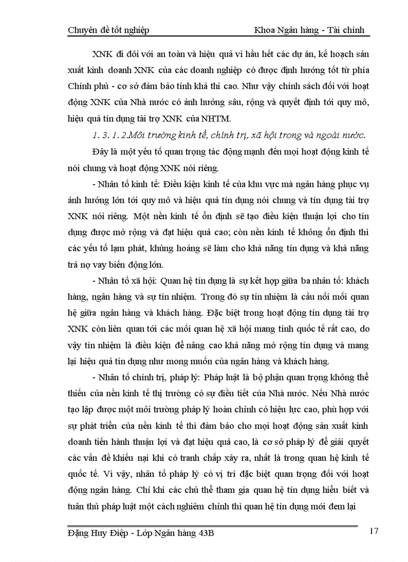 image for page Một số giải pháp nhằm mở rộng hoạt động tín dụng tài trợ xuất nhập khẩu tại ngân hàng TMCP XNK Việt Nam chi nhánh Hà Nội