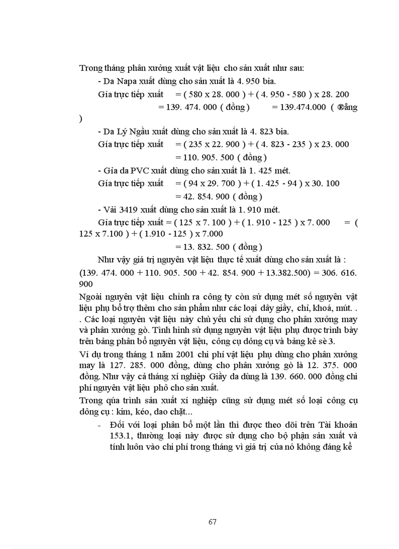 image for page Hạch toán chi phí sản xuất và tính giá thành sản phẩm với việc tăng cường quản trị doanh nghiệp taị Công ty Da giầy Hà Nội.