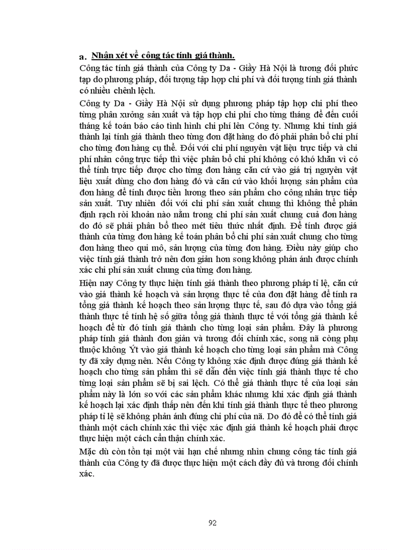 image for page Hạch toán chi phí sản xuất và tính giá thành sản phẩm với việc tăng cường quản trị doanh nghiệp taị Công ty Da giầy Hà Nội.