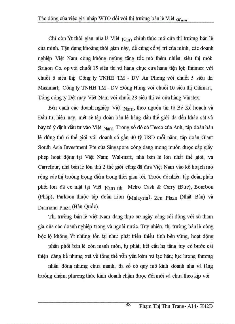 image for page Tác động của việc gia nhập WTO đối với thị trường bán lẻ Việt Nam