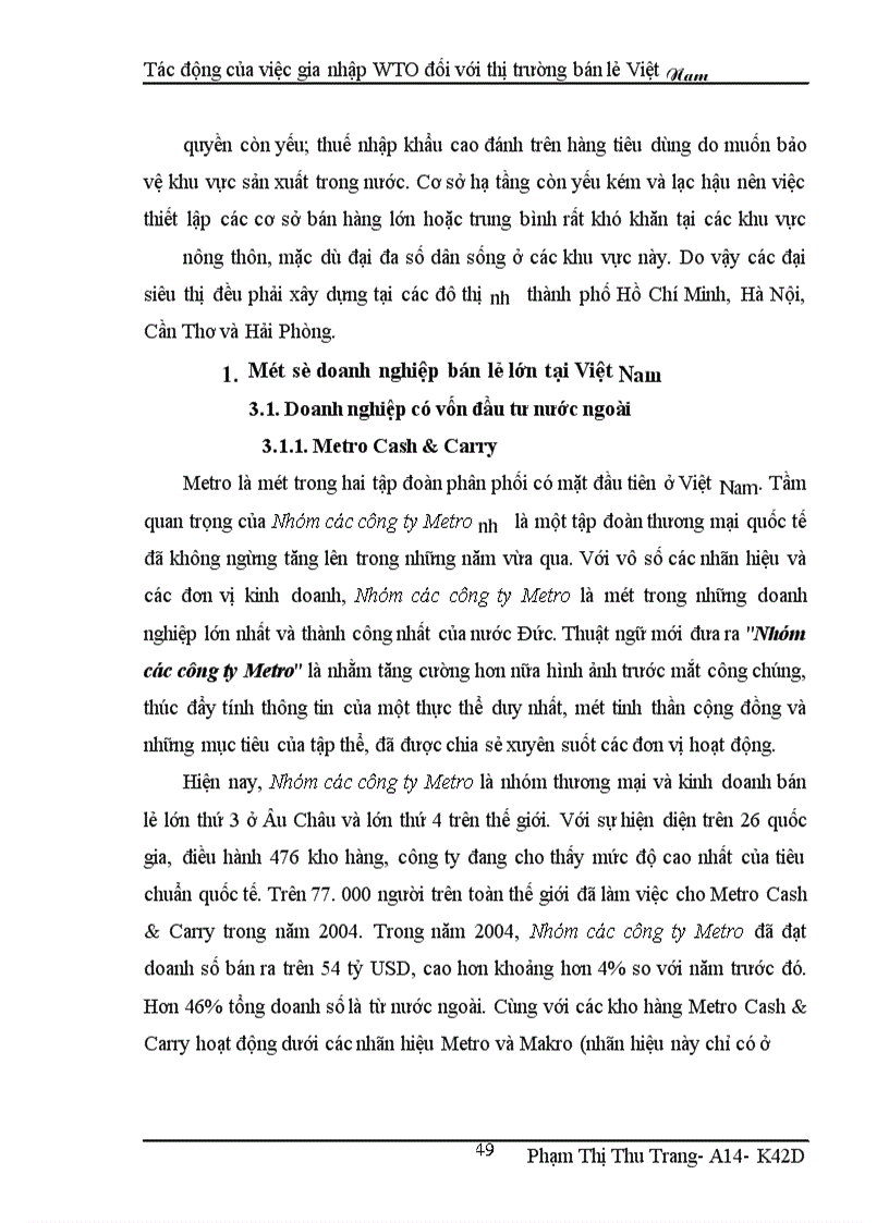 image for page Tác động của việc gia nhập WTO đối với thị trường bán lẻ Việt Nam