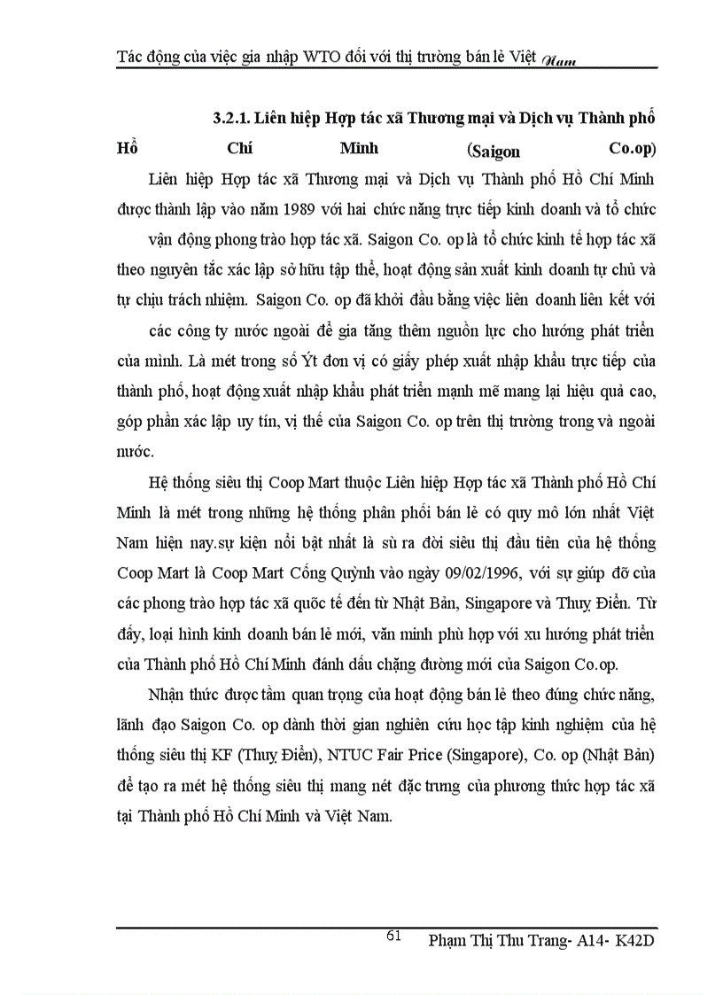 image for page Tác động của việc gia nhập WTO đối với thị trường bán lẻ Việt Nam