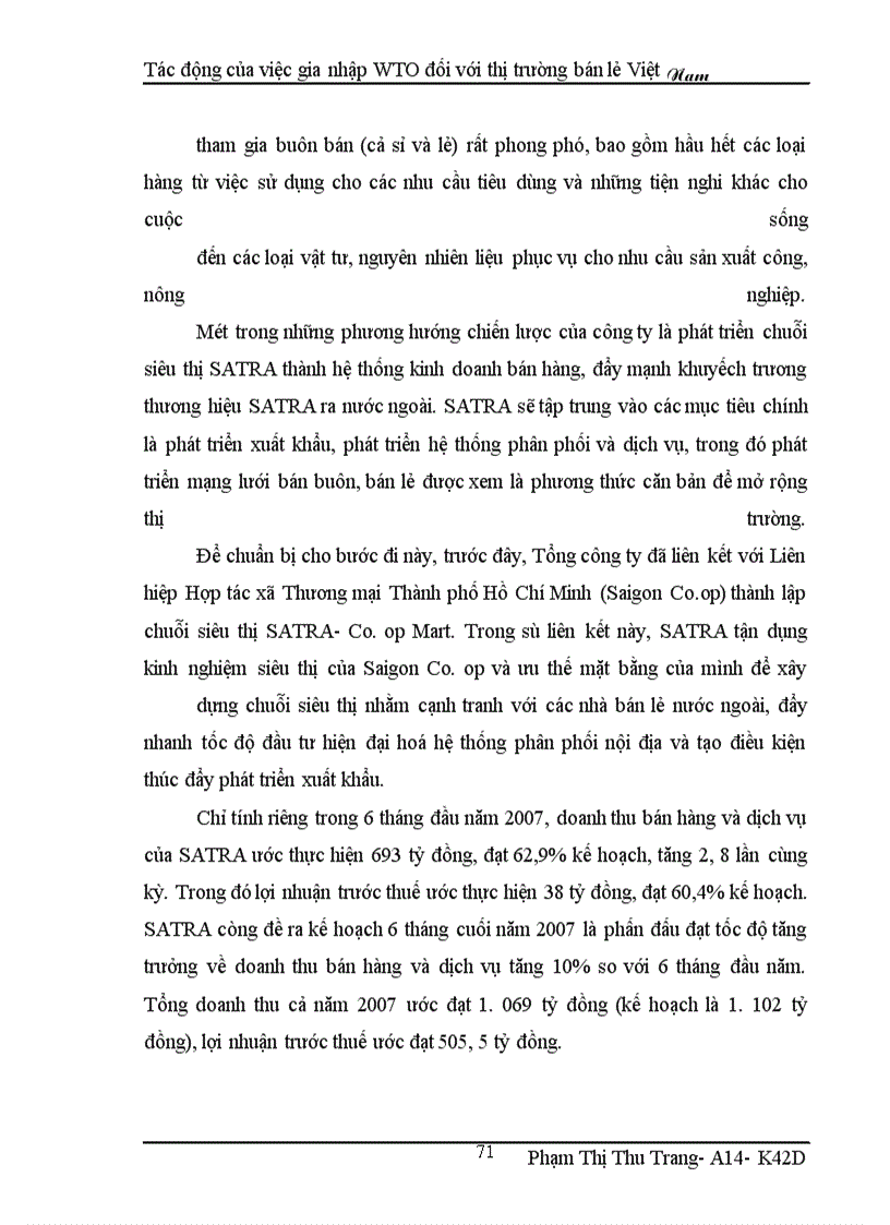 image for page Tác động của việc gia nhập WTO đối với thị trường bán lẻ Việt Nam