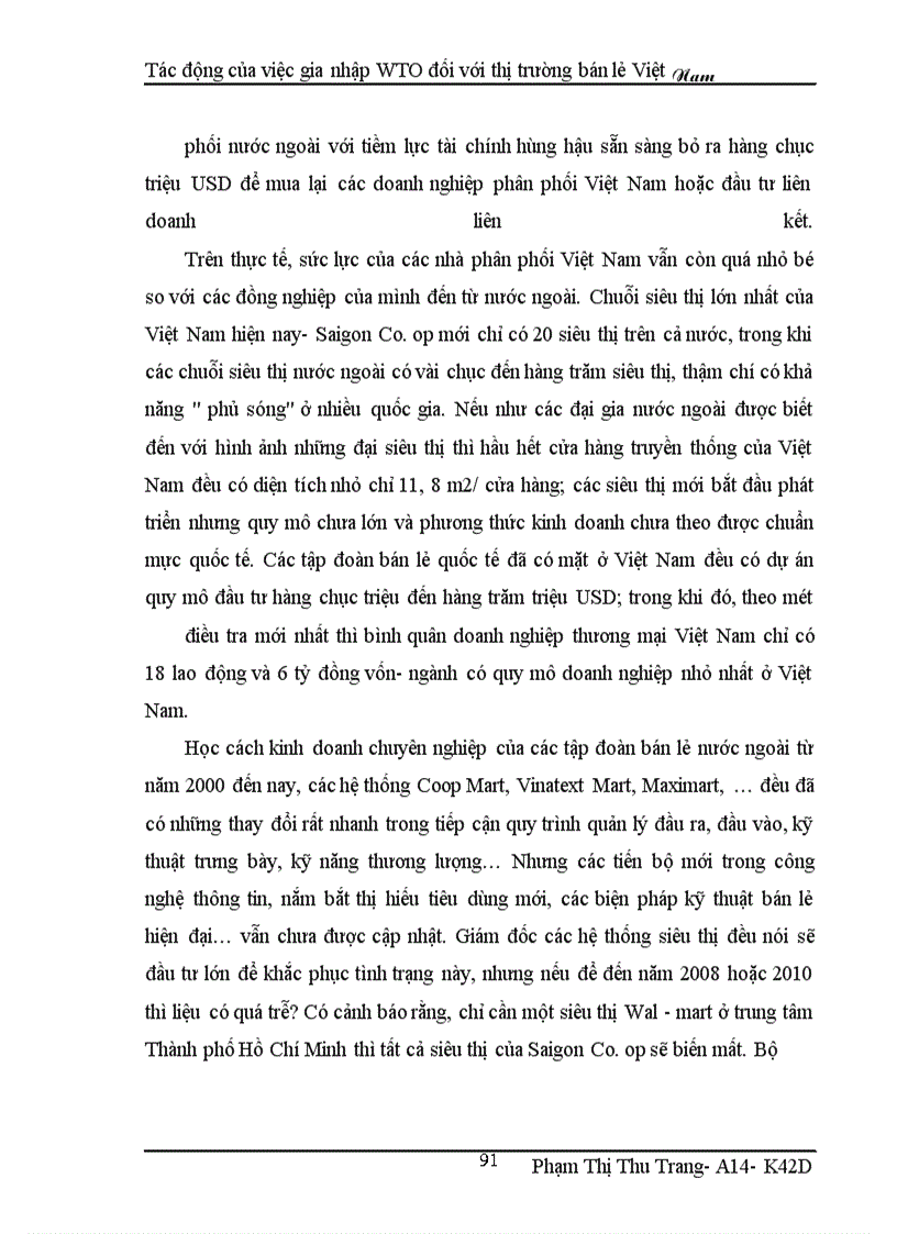 image for page Tác động của việc gia nhập WTO đối với thị trường bán lẻ Việt Nam