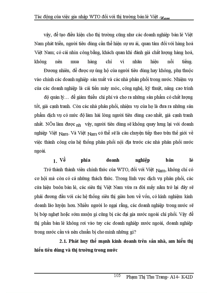 image for page Tác động của việc gia nhập WTO đối với thị trường bán lẻ Việt Nam