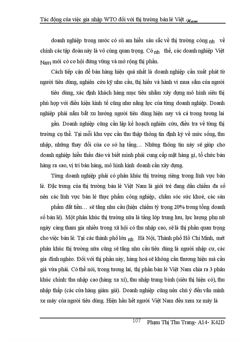 image for page Tác động của việc gia nhập WTO đối với thị trường bán lẻ Việt Nam