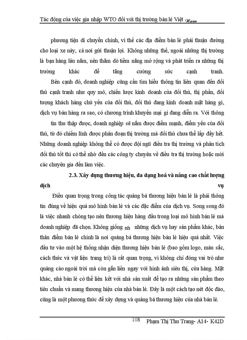 image for page Tác động của việc gia nhập WTO đối với thị trường bán lẻ Việt Nam