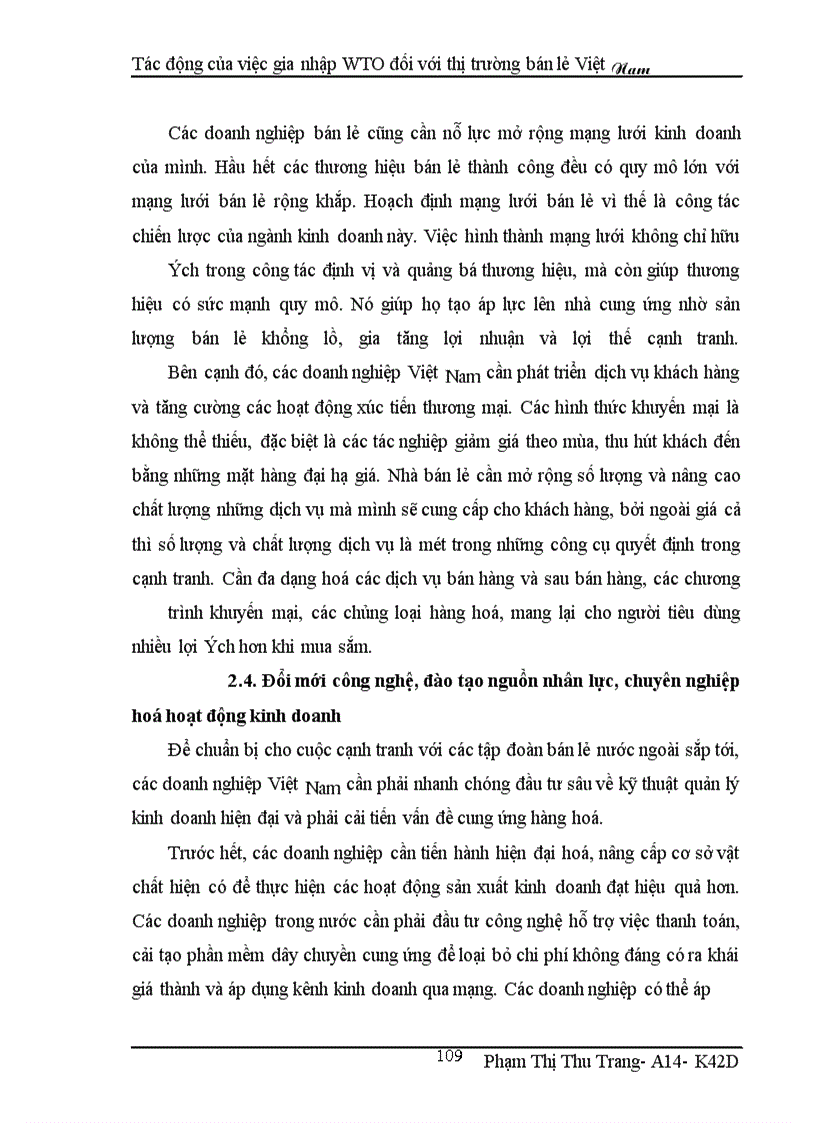 image for page Tác động của việc gia nhập WTO đối với thị trường bán lẻ Việt Nam