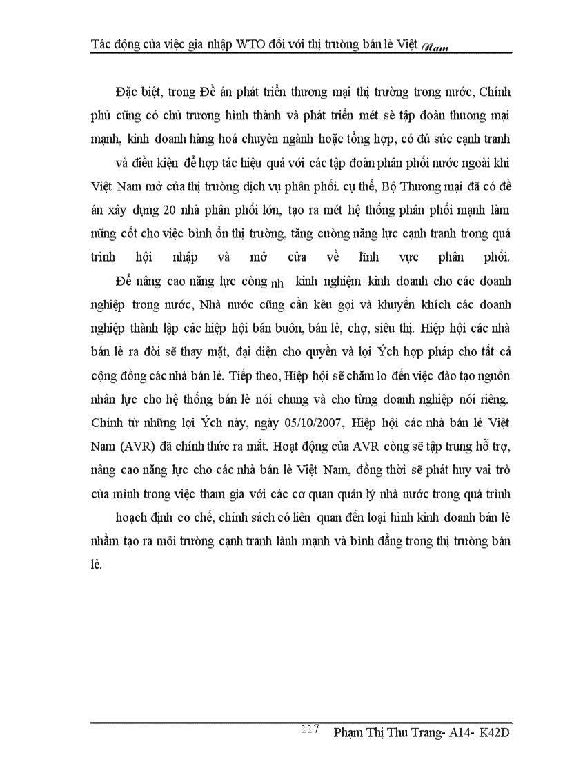 image for page Tác động của việc gia nhập WTO đối với thị trường bán lẻ Việt Nam