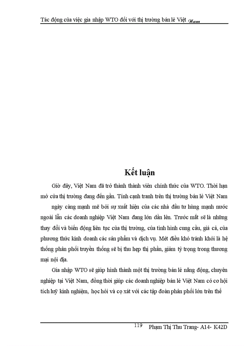 image for page Tác động của việc gia nhập WTO đối với thị trường bán lẻ Việt Nam