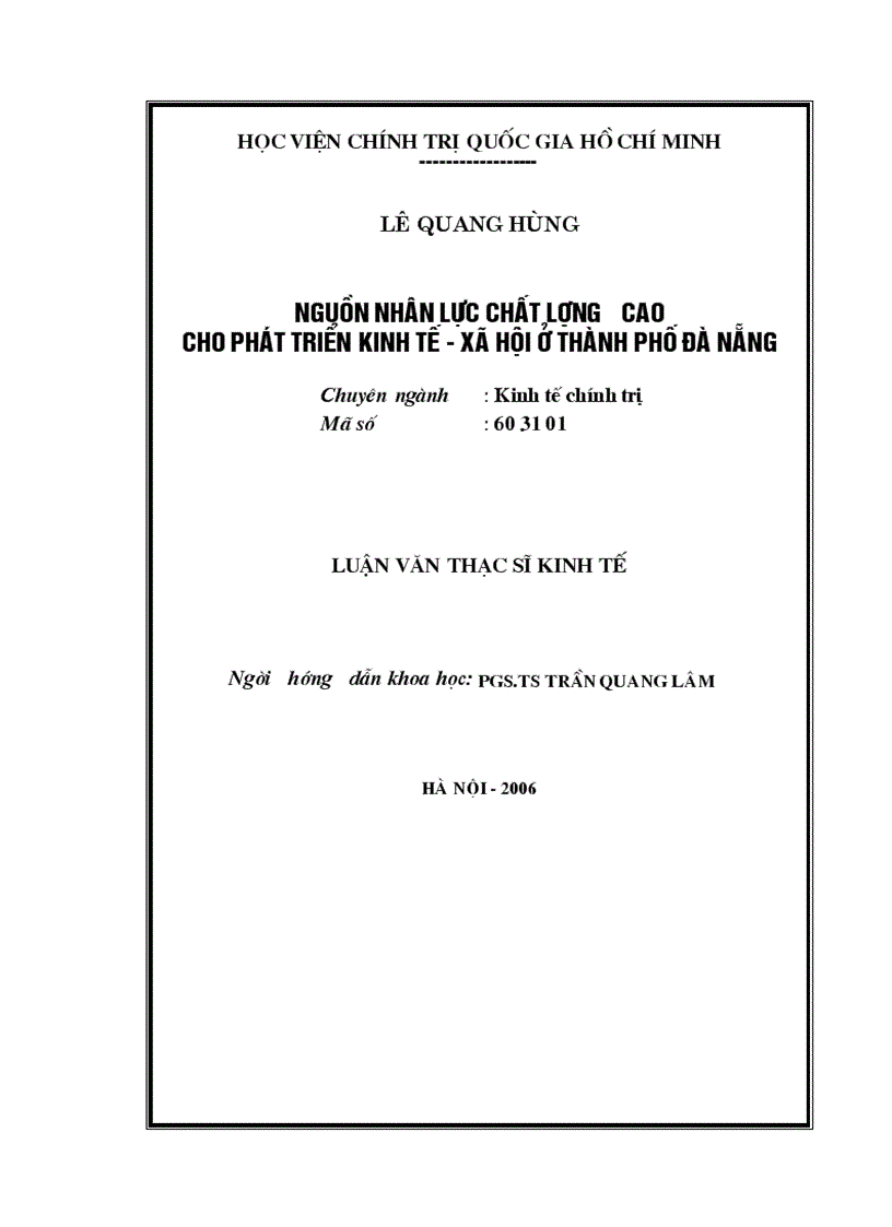 image for page Nguồn nhân lực chất lượng cao cho phát triển kinh tế - xã hội ở thành phố đà nẵng