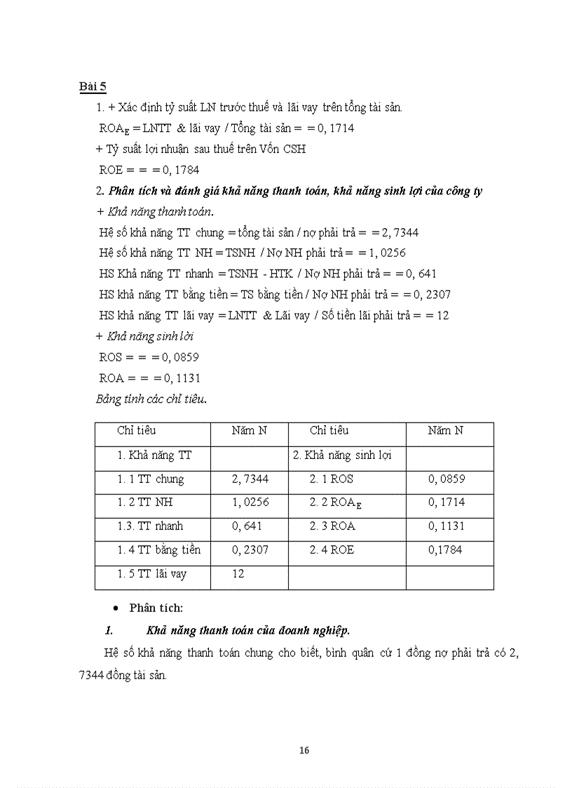 image for page Bài tập môn quản trị tài chính