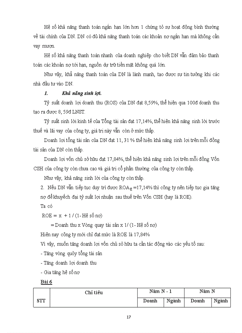 image for page Bài tập môn quản trị tài chính