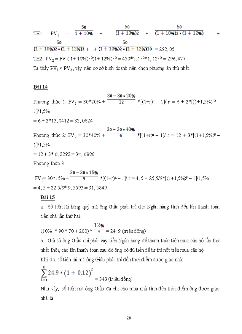 image for page Bài tập môn quản trị tài chính