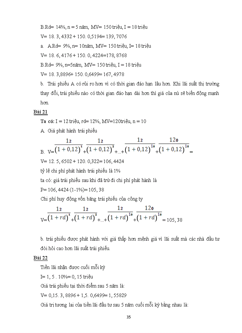 image for page Bài tập môn quản trị tài chính