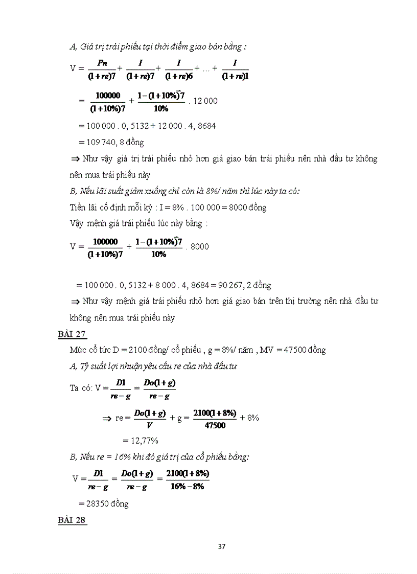 image for page Bài tập môn quản trị tài chính